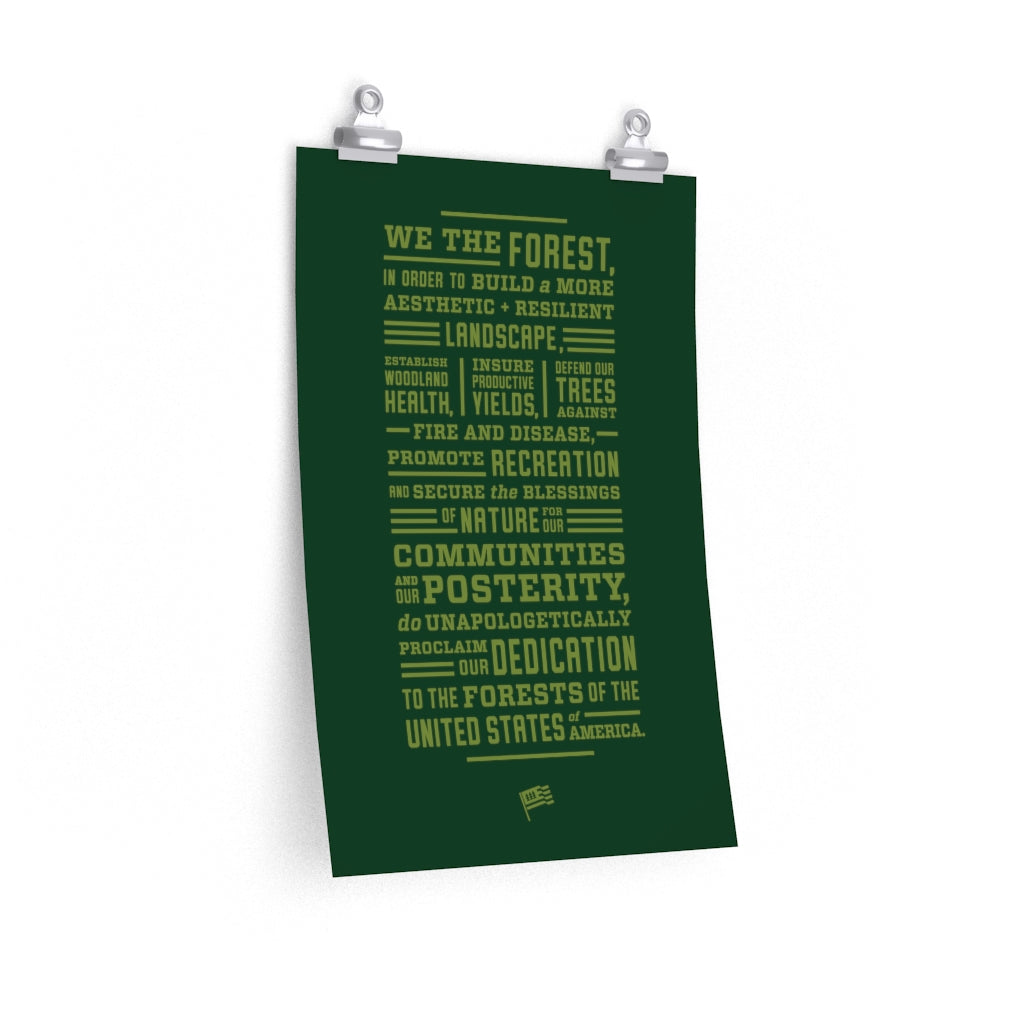 We The Forest Constitution 12x18 Poster